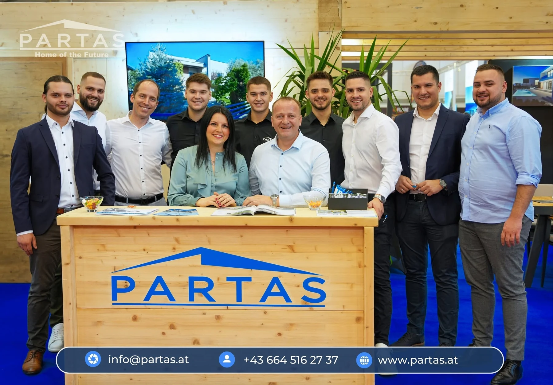 Das Partas Team am Messestand