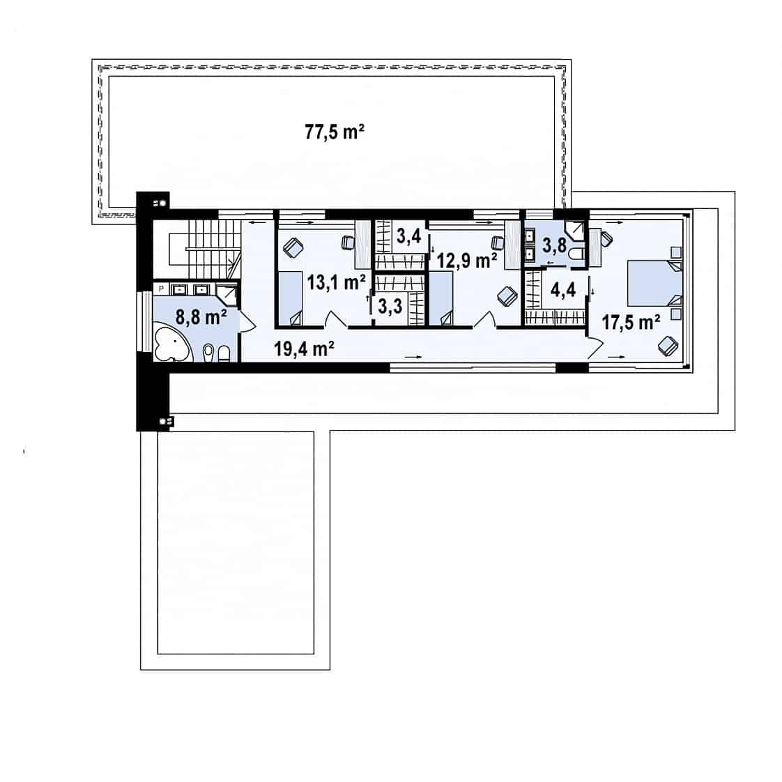 Q 705 – Grundriss Obergeschoss