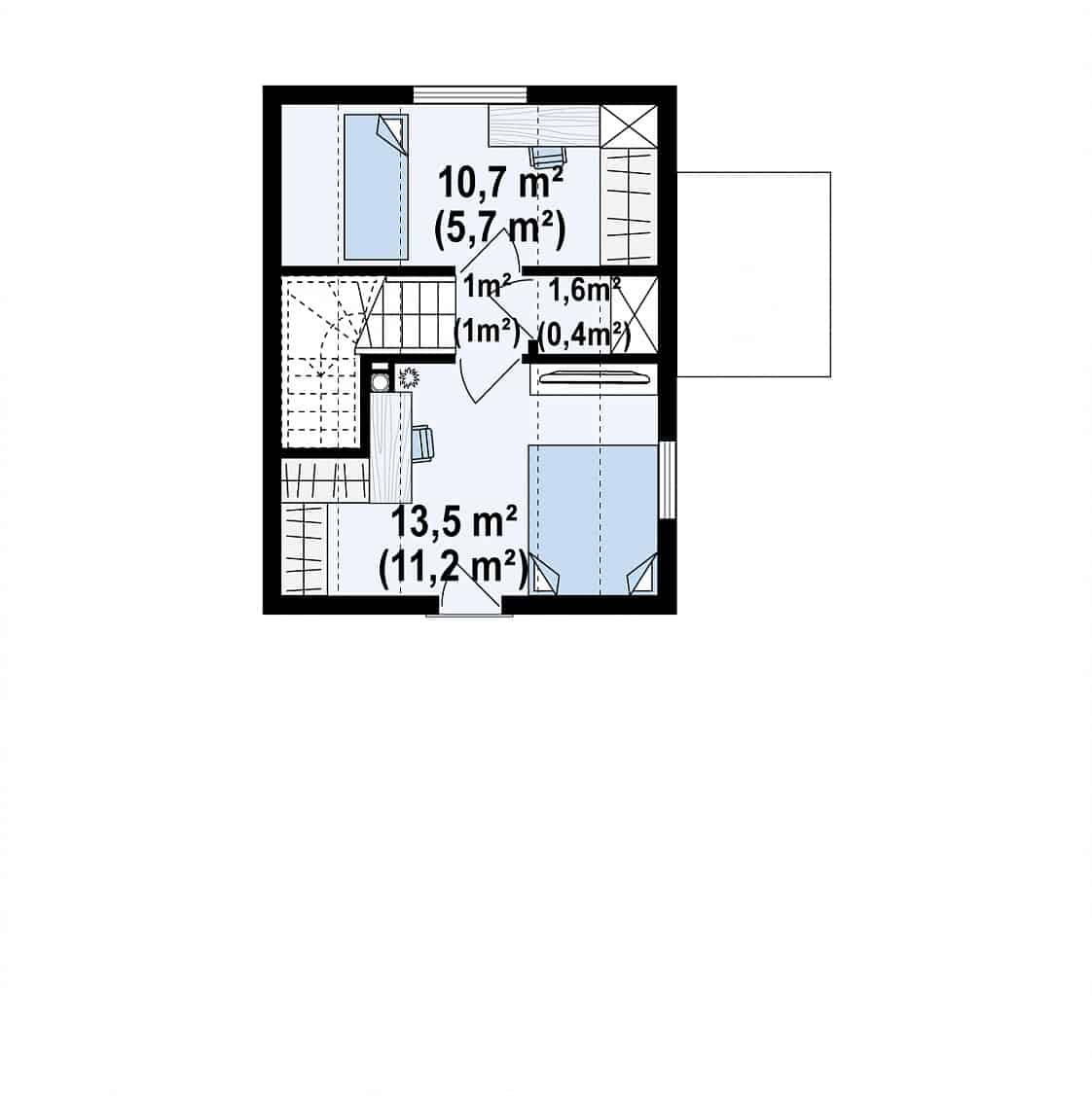 Q 600 – Grundriss Obergeschoss