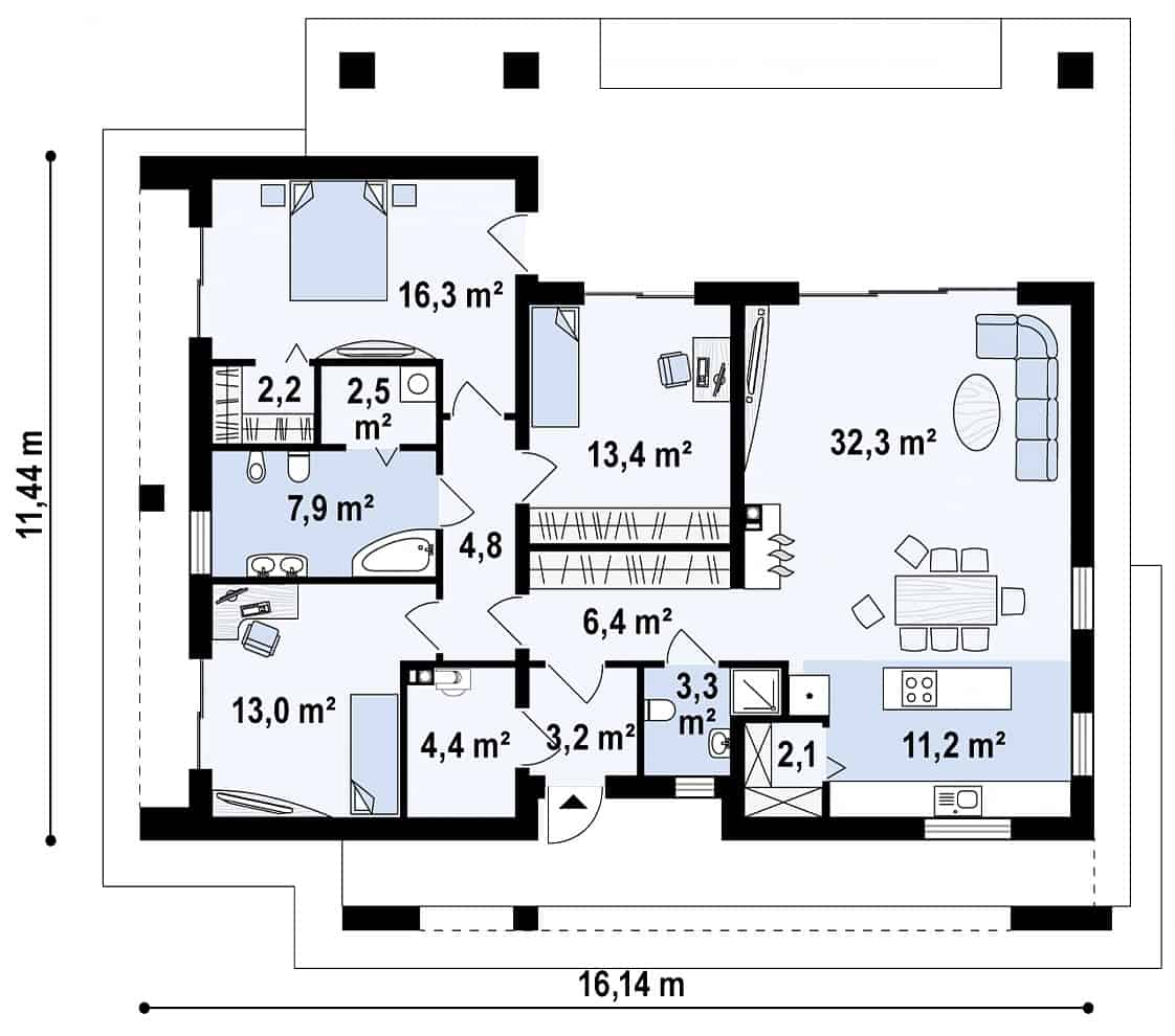 Q 500 – Grundriss